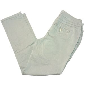 Chicos Khaki Straight Leg Pants Size 0 (US 4)